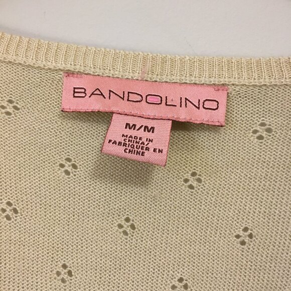 Soft Cream Pointelle Knit Half-Sleeve Wrap Top - Picture 8 of 13